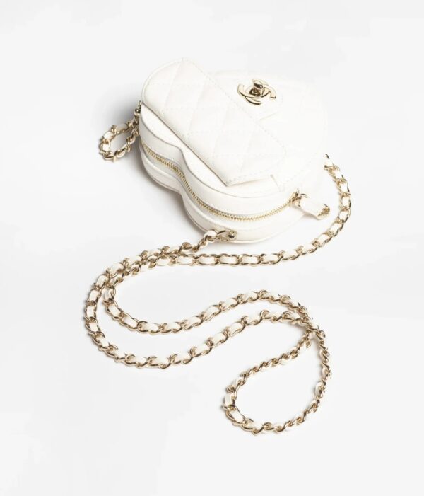 Chanel Heart Clutch With Chain