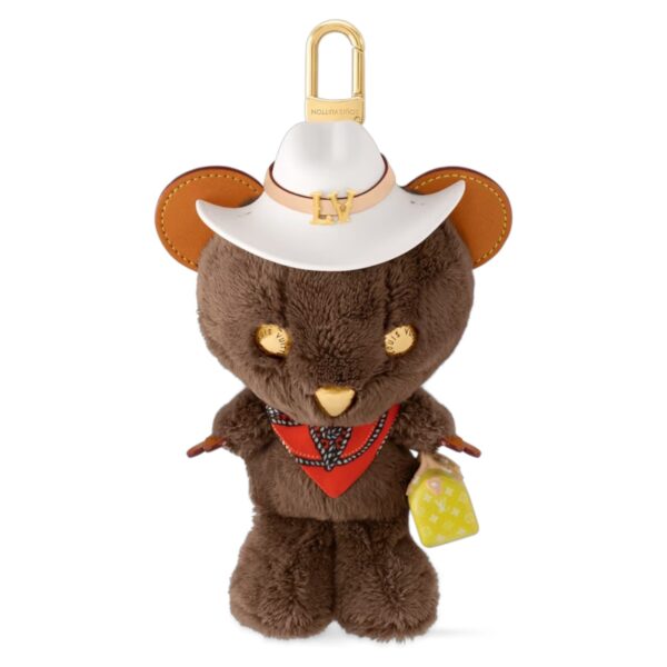 LV Louis Bear Bag Charm