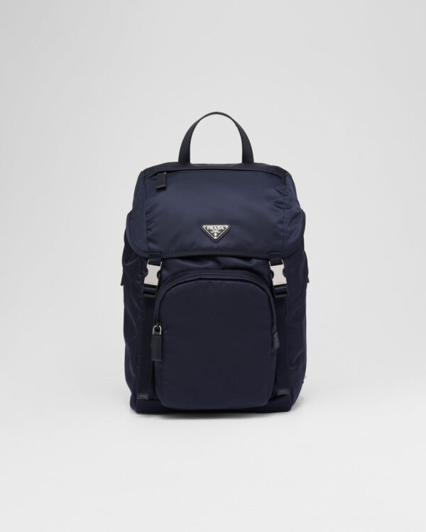 Re-Nylon And Saffiano Leather Backpack