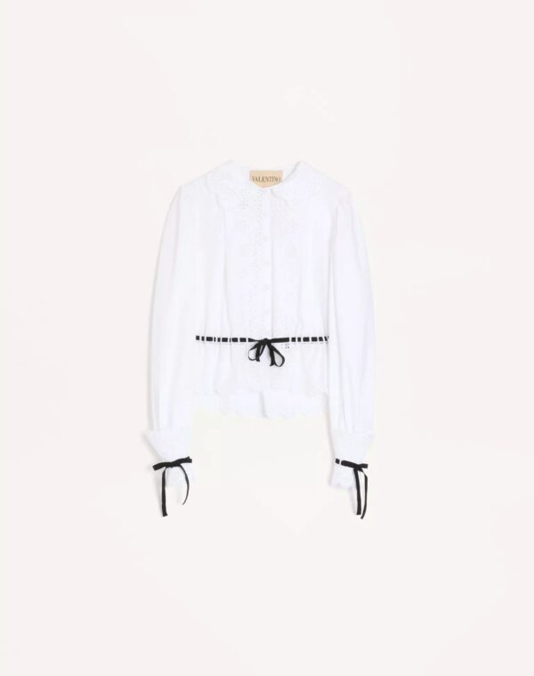 Embroidered Cotton Popeline Shirt
